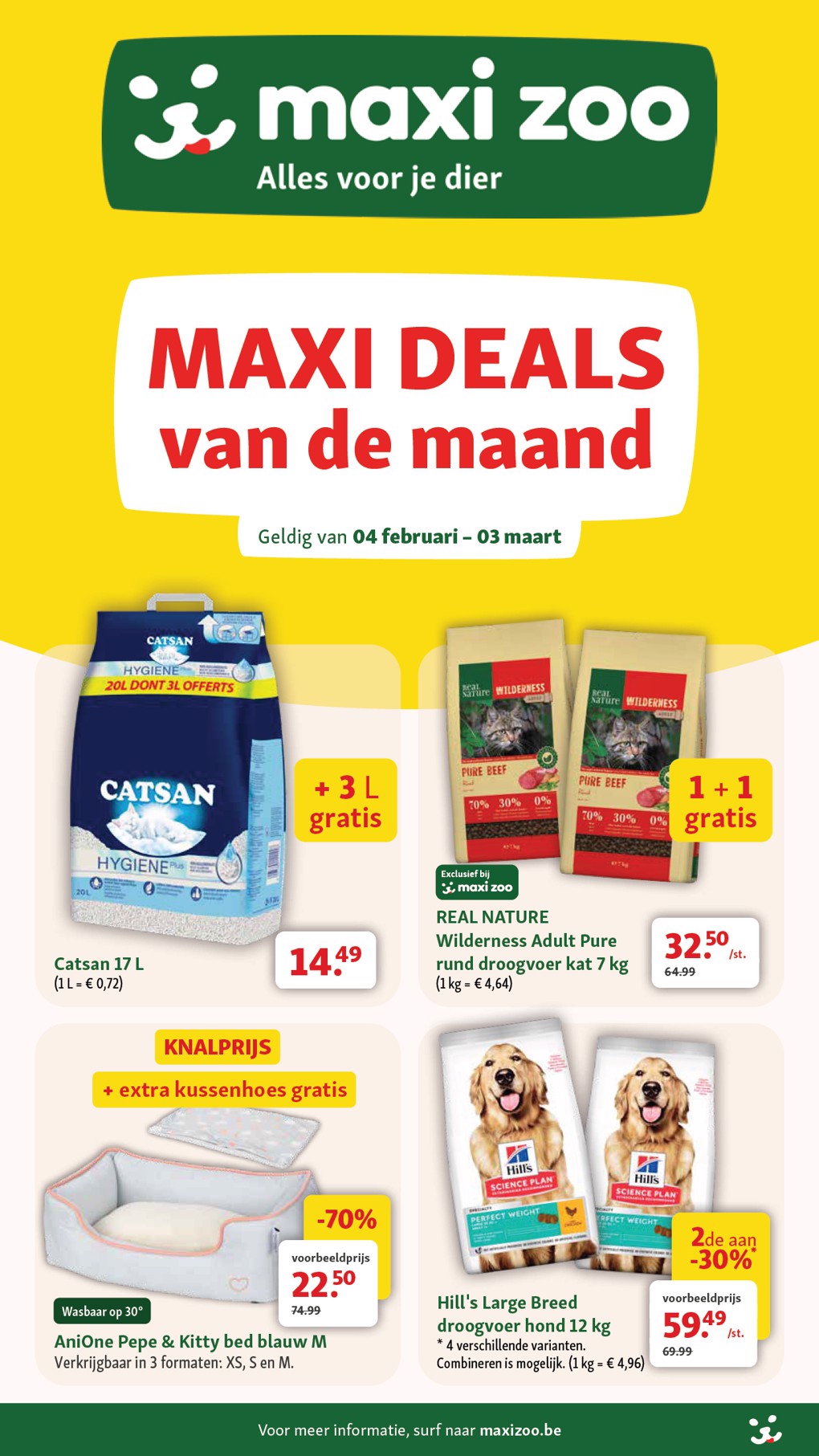 maxizoo - De Maxizoo folder geldig vanaf 04/02/2026 t/m 03/03/2026 - page: 1