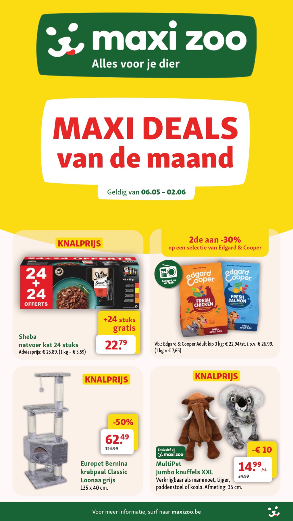 maxizoo - Huidige Maxizoo folder geldig van woensdag 06/05/2026 tot dinsdag 02/06/2026 - page: 1