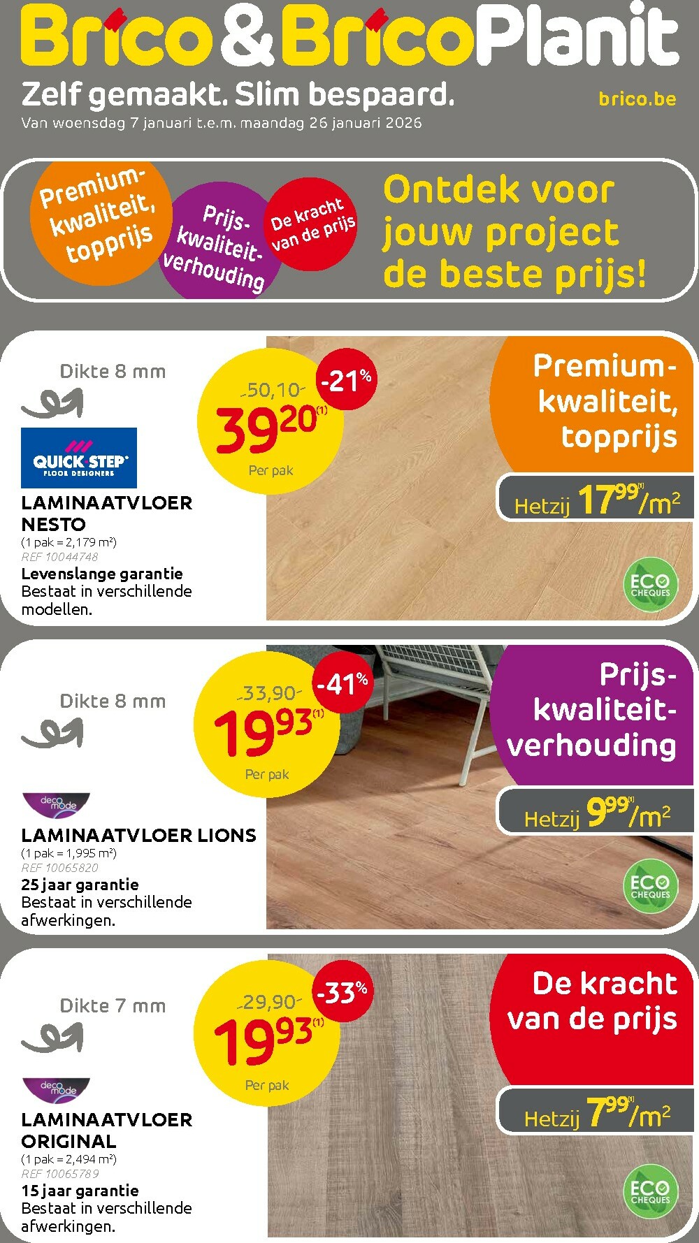 brico - De Brico folder geldig vanaf 07/01 t/m 26/01 - page: 1