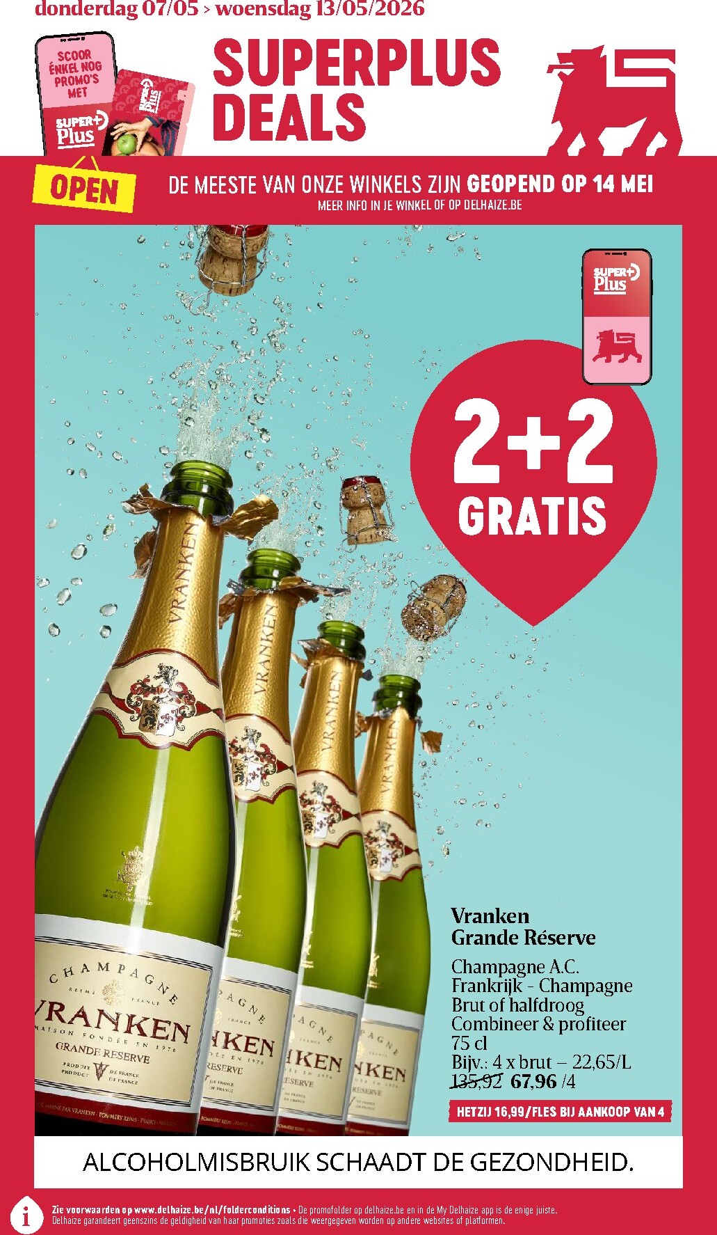 delhaize - Toekomstige Delhaize folder geldig van donderdag 07/05/2026 tot woensdag 13/05/2026 - page: 1