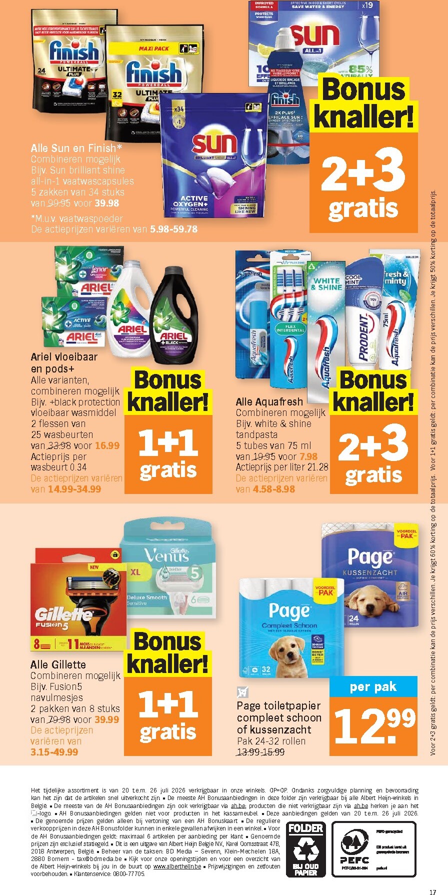 albert-heijn - Albert Heijn folder voor volgende week van maandag 20/07/2026 tot zondag 26/07/2026 - page: 17