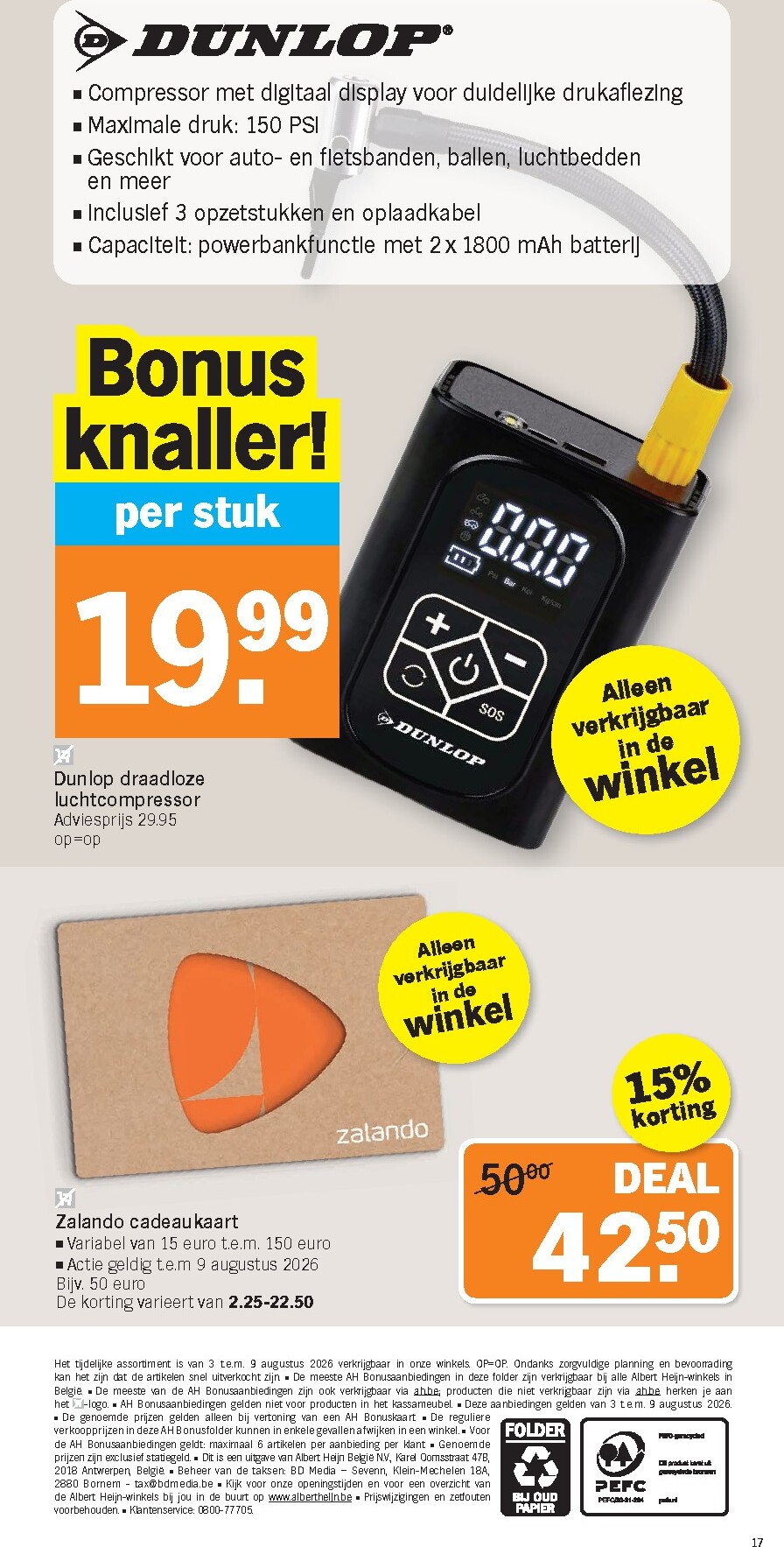 albert-heijn - Albert Heijn folder voor volgende week van maandag 03/08/2026 tot zondag 09/08/2026 - page: 17