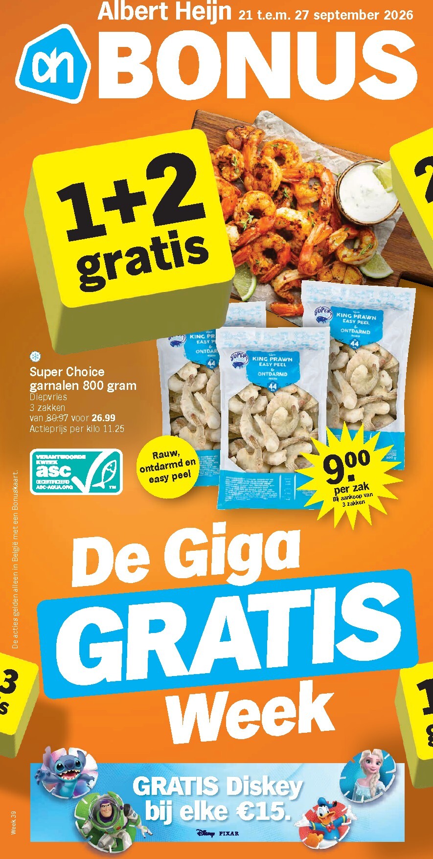 albert-heijn - Albert Heijn folder voor volgende week van maandag 21/09/2026 tot zondag 27/09/2026 - page: 1