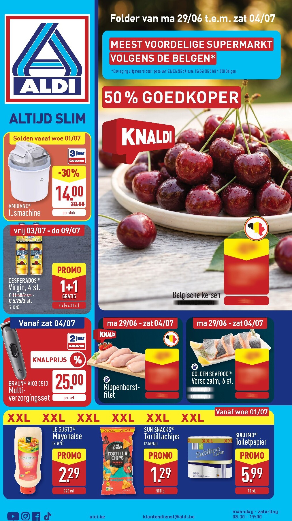aldi - ALDI folder voor volgende week van maandag 29/06/2026 tot zaterdag 04/07/2026