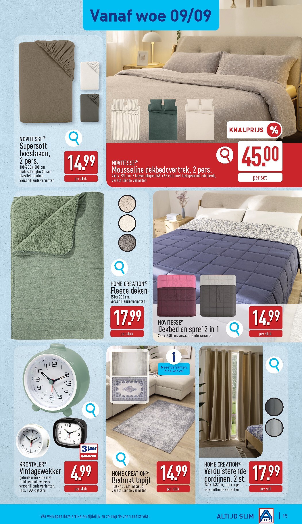 aldi - Huidige ALDI folder geldig van maandag 07/09/2026 tot zaterdag 12/09/2026 - page: 15
