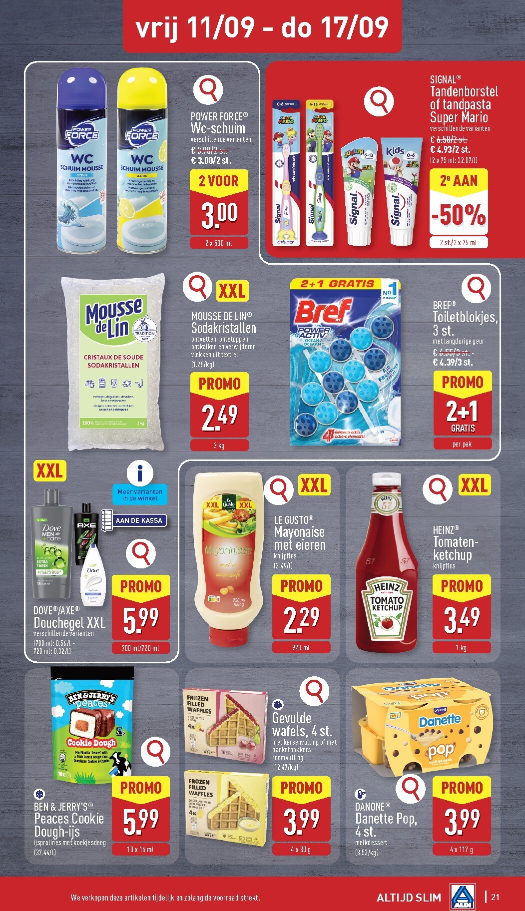 aldi - Huidige ALDI folder geldig van maandag 07/09/2026 tot zaterdag 12/09/2026 - page: 21