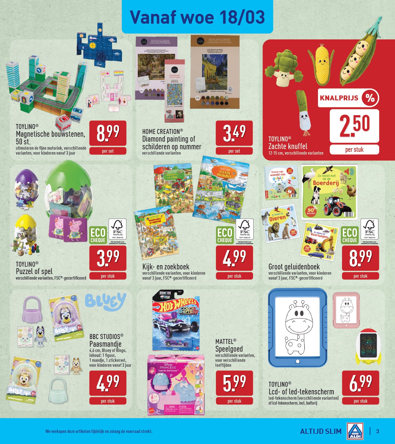 aldi - De ALDI - Themaspecial paasdeals voor kids folder geldig vanaf 16/03/2026 t/m 21/03/2026 - page: 3