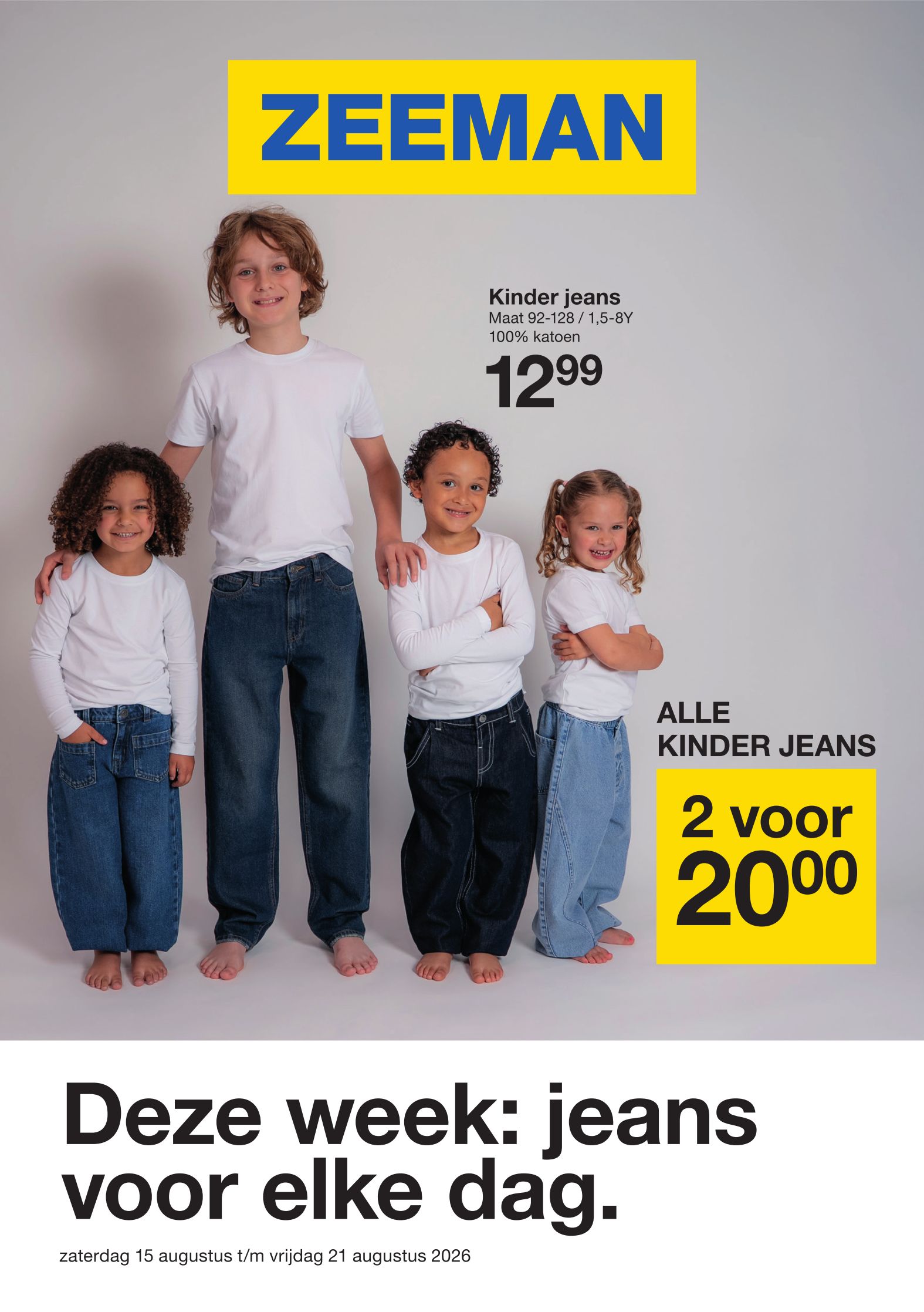 zeeman - Huidige Zeeman folder geldig van zaterdag 15/08/2026 tot vrijdag 21/08/2026 - page: 1