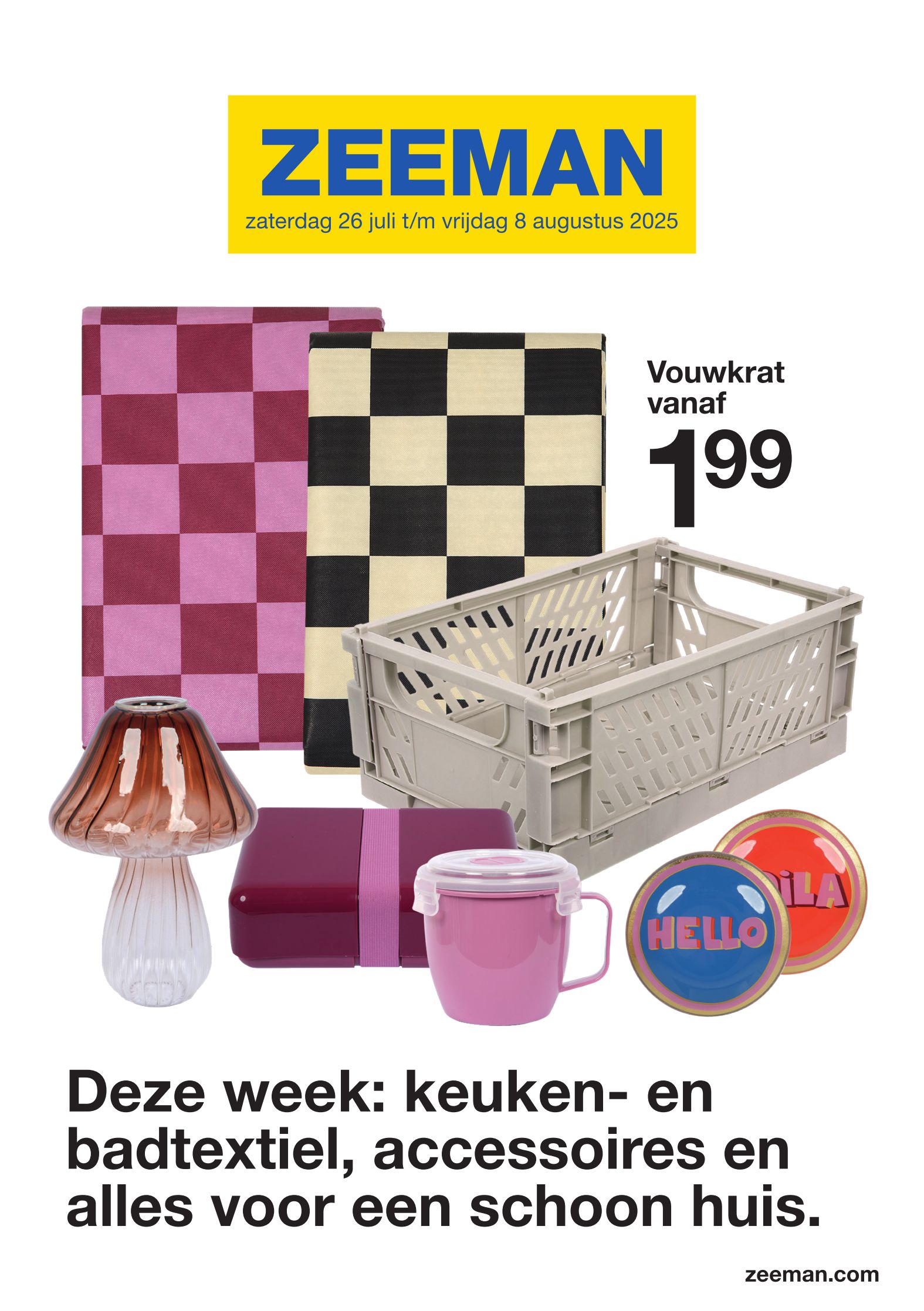 zeeman - Zeeman folder geldig vanaf 26/07 - 08/08 - page: 1