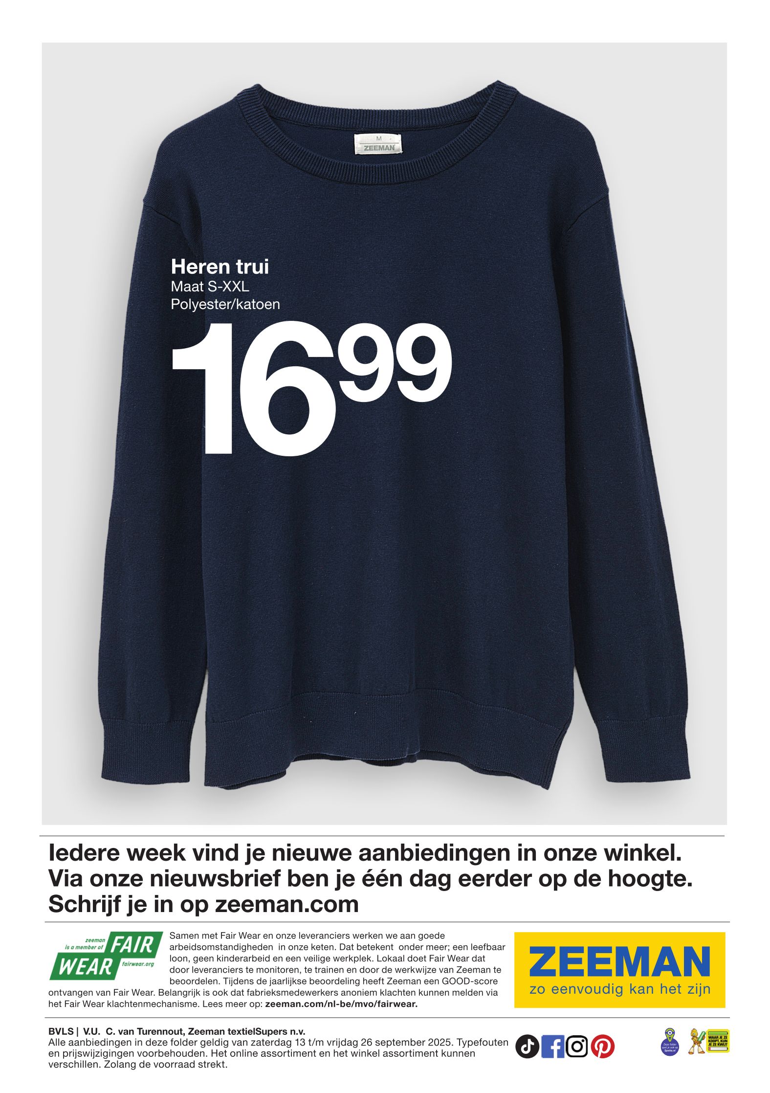 zeeman - Zeeman folder geldig vanaf 13/09 - 26/09 - page: 22