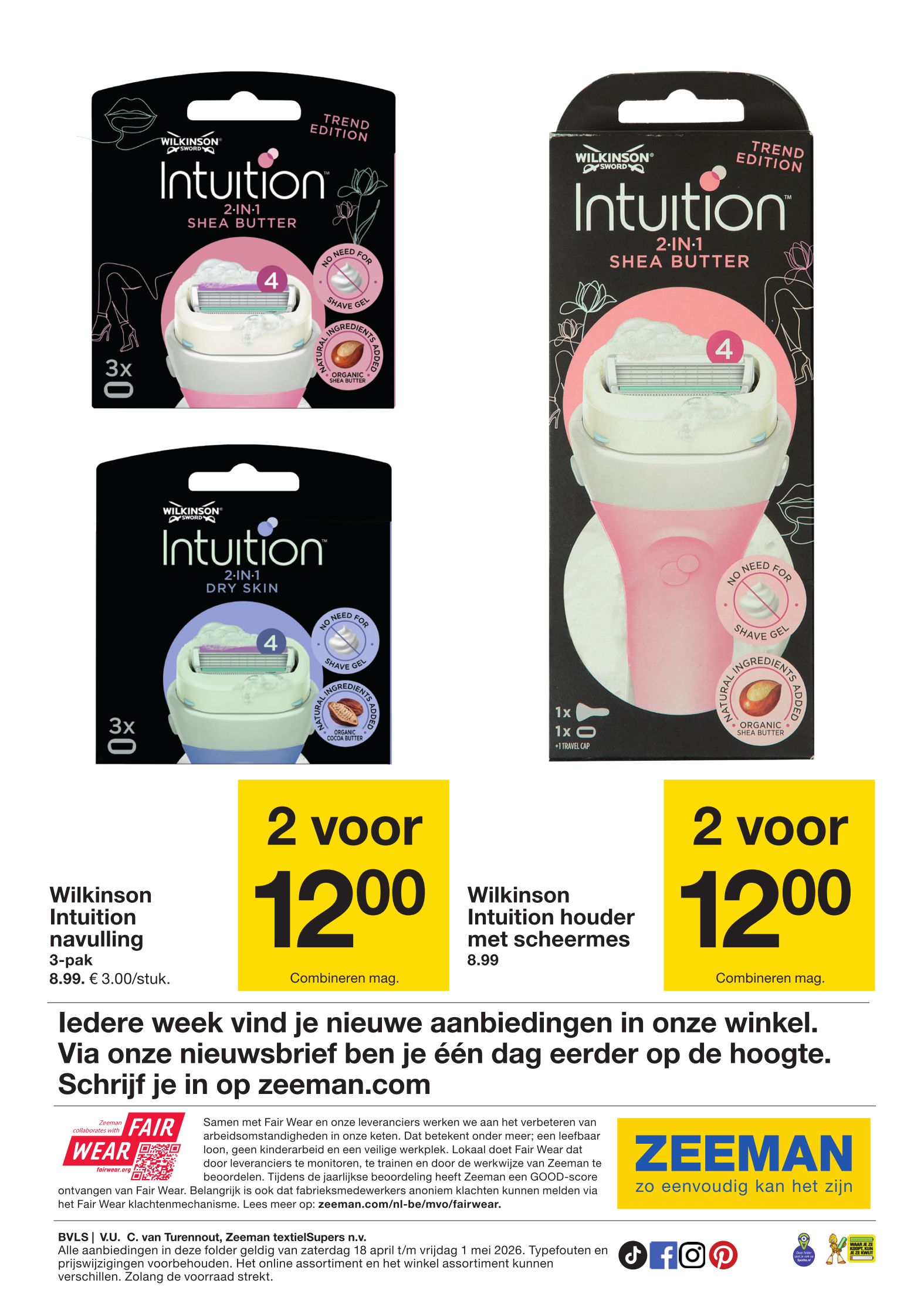 zeeman - Zeeman folder voor volgende week van zaterdag 18/04/2026 tot vrijdag 01/05/2026 - page: 32