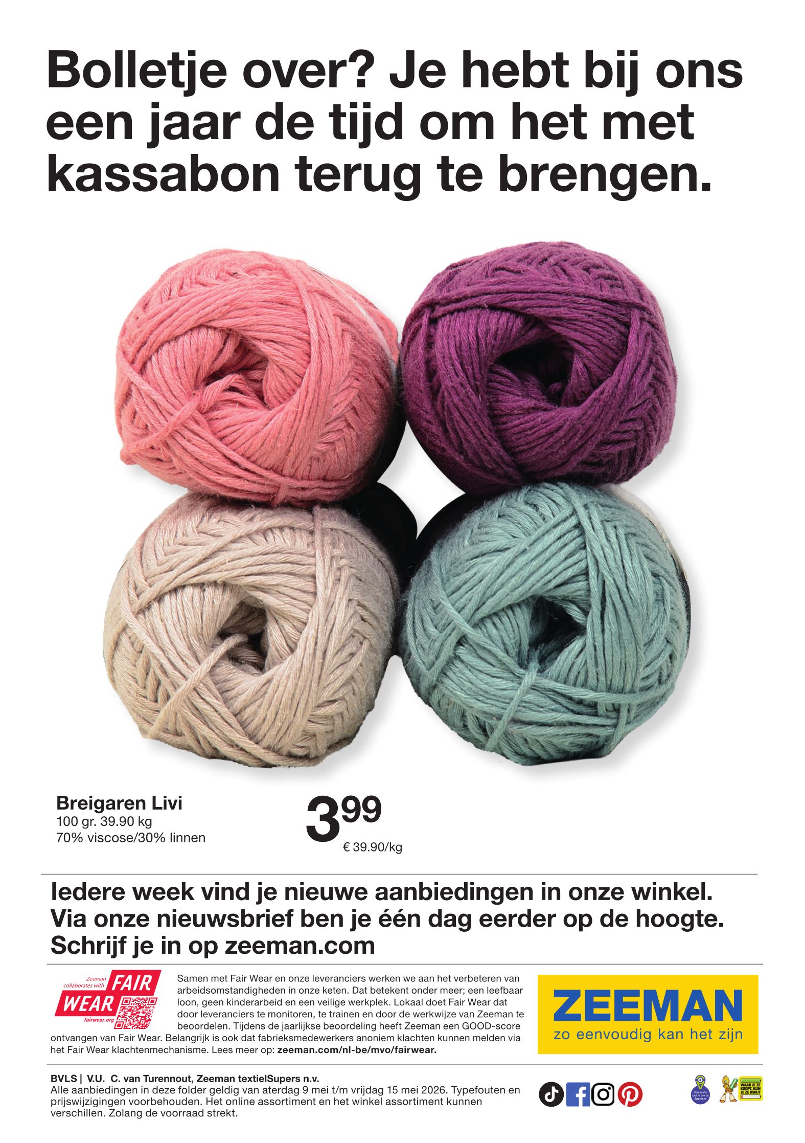 zeeman - Zeeman folder voor volgende week van zaterdag 09/05/2026 tot vrijdag 15/05/2026 - page: 12