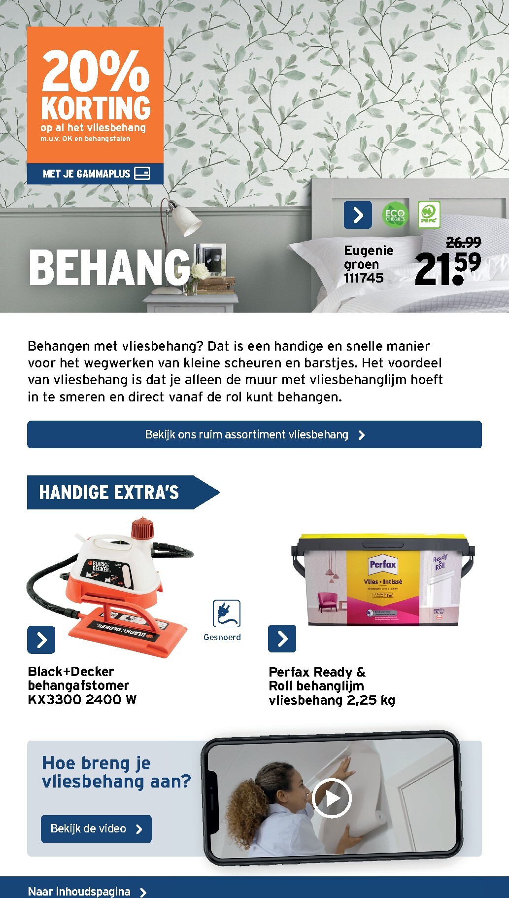 gamma - Huidige Gamma - Wanden vloerspecial folder geldig van woensdag 01/07/2026 tot zondag 23/08/2026 - page: 56