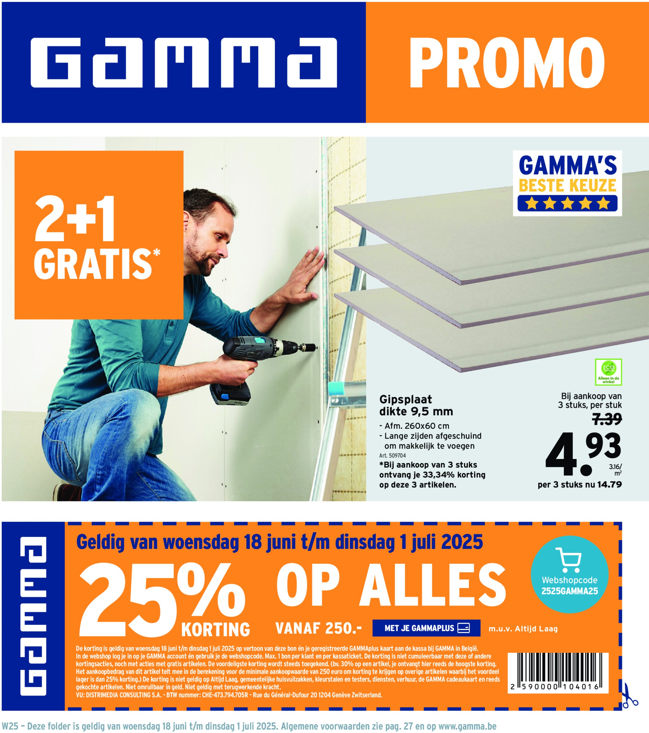 gamma - Gamma folder geldig vanaf 18/06 - 01/07