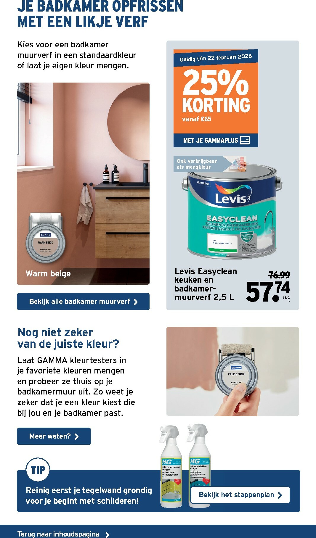 gamma - De Gamma - Sanitairspecial folder geldig vanaf 07/01 t/m 22/02 - page: 46