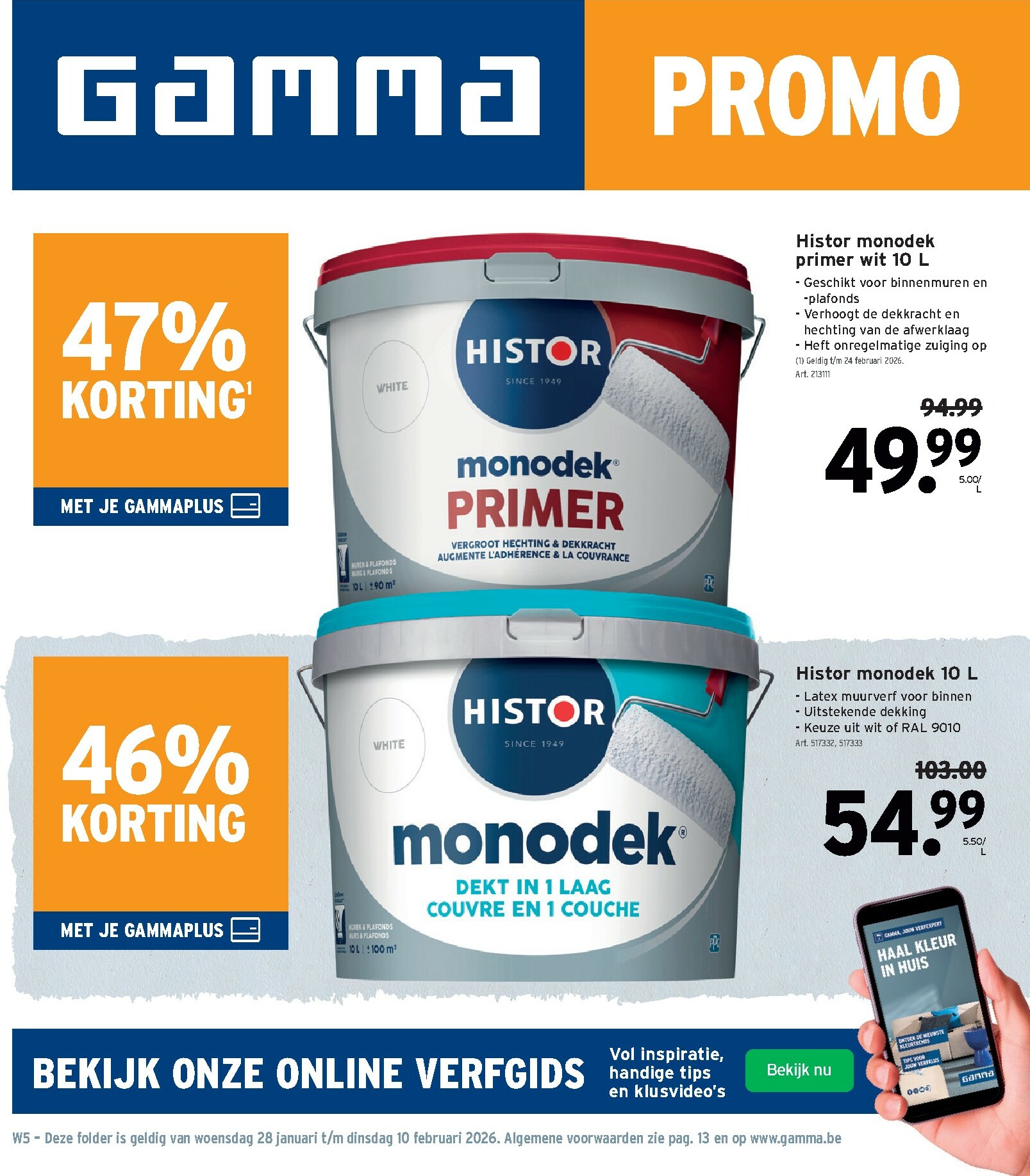 gamma - De Gamma folder geldig vanaf 28/01 t/m 10/02
