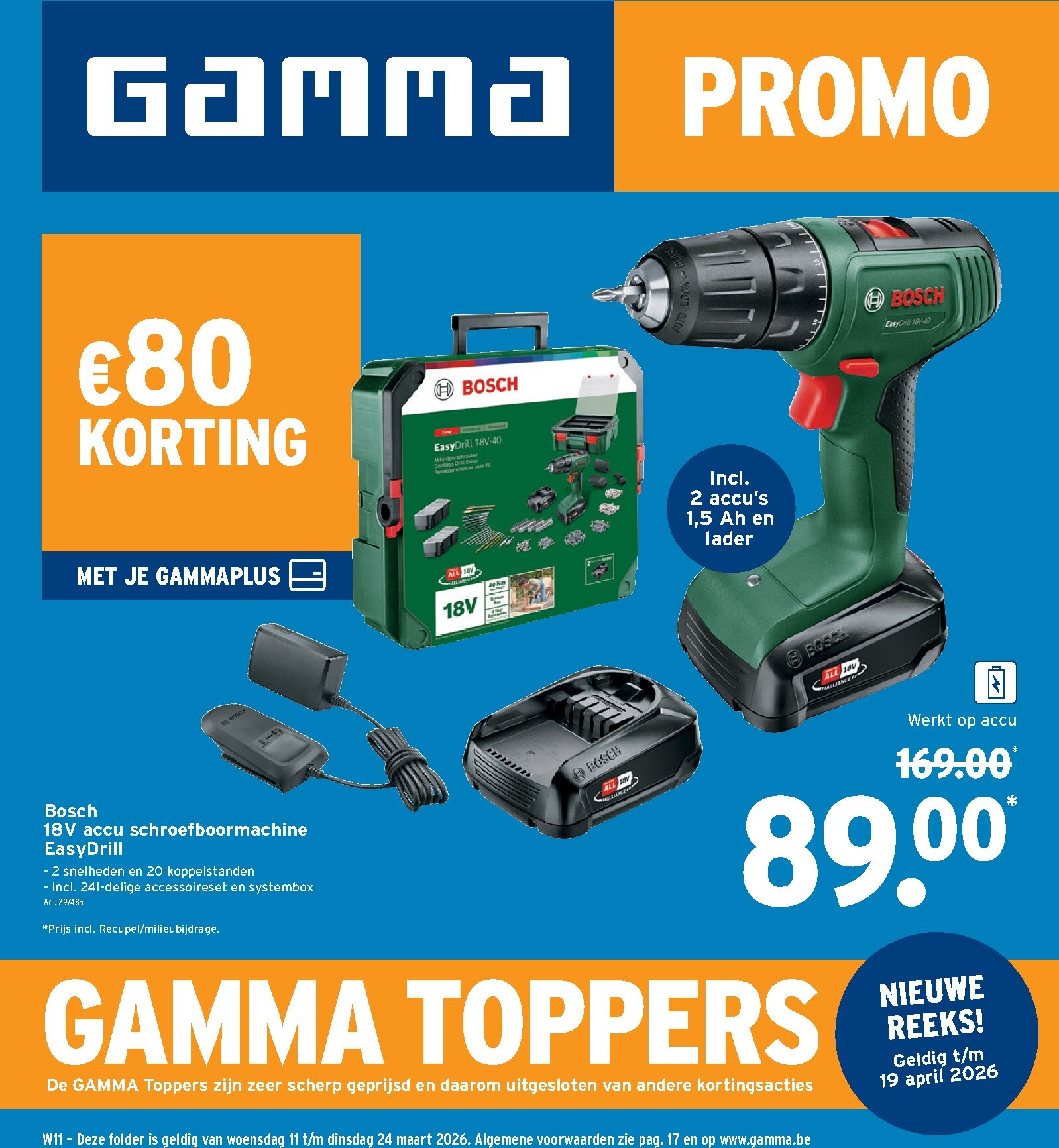 gamma - De Gamma folder geldig vanaf 11/03/2026 t/m 24/03/2026