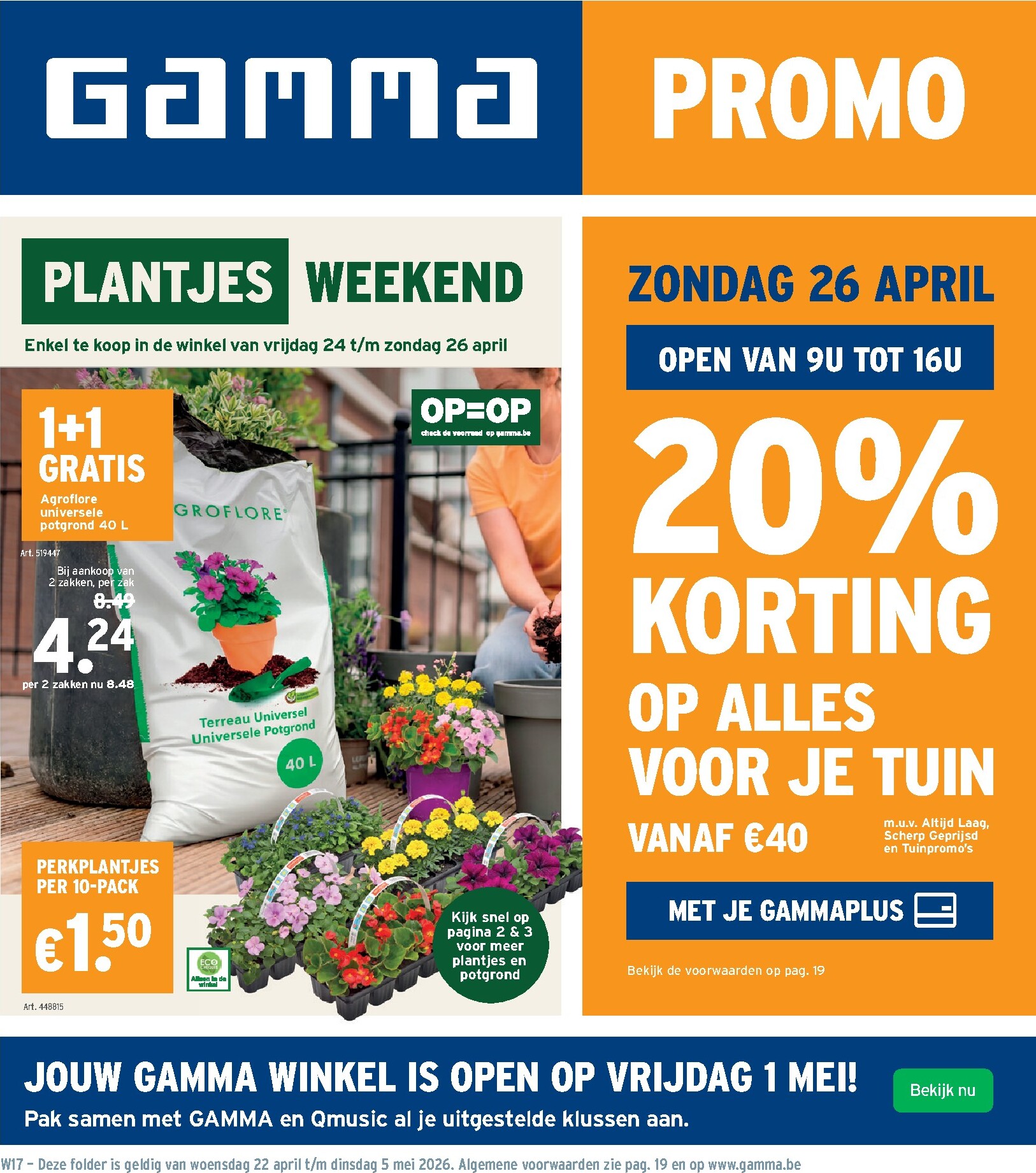 gamma - Huidige Gamma folder geldig van woensdag 22/04/2026 tot dinsdag 05/05/2026