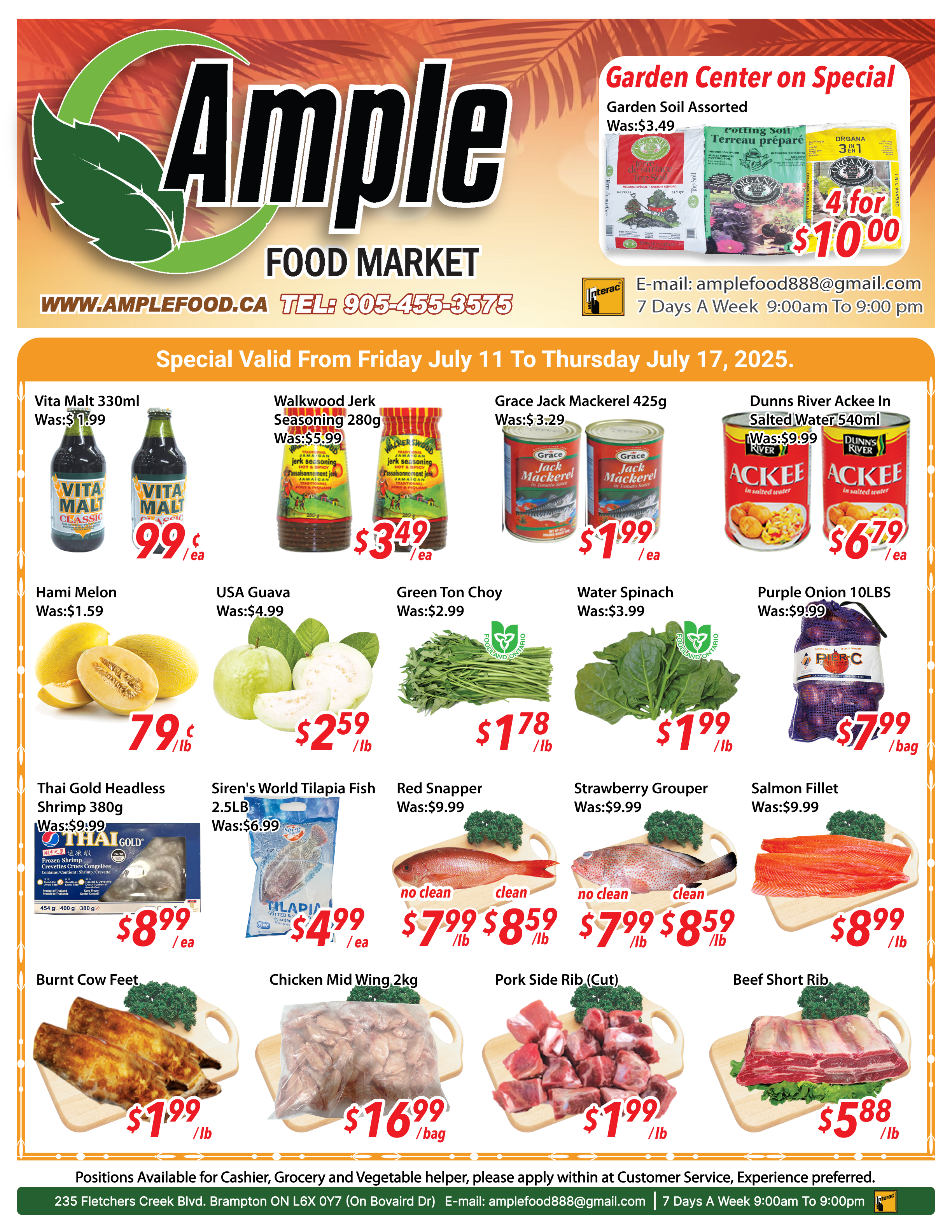 ample-supermarket - Ample Supermarket - Brampton flyer valid from 07-11 - 07-17