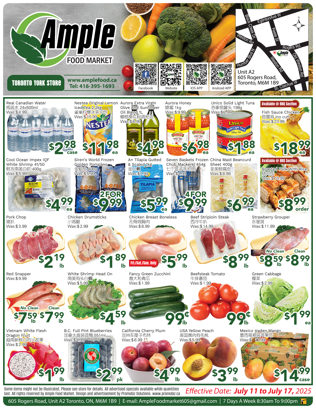 ample-supermarket - Ample Supermarket - Toronto York flyer valid from 07-11 - 07-17
