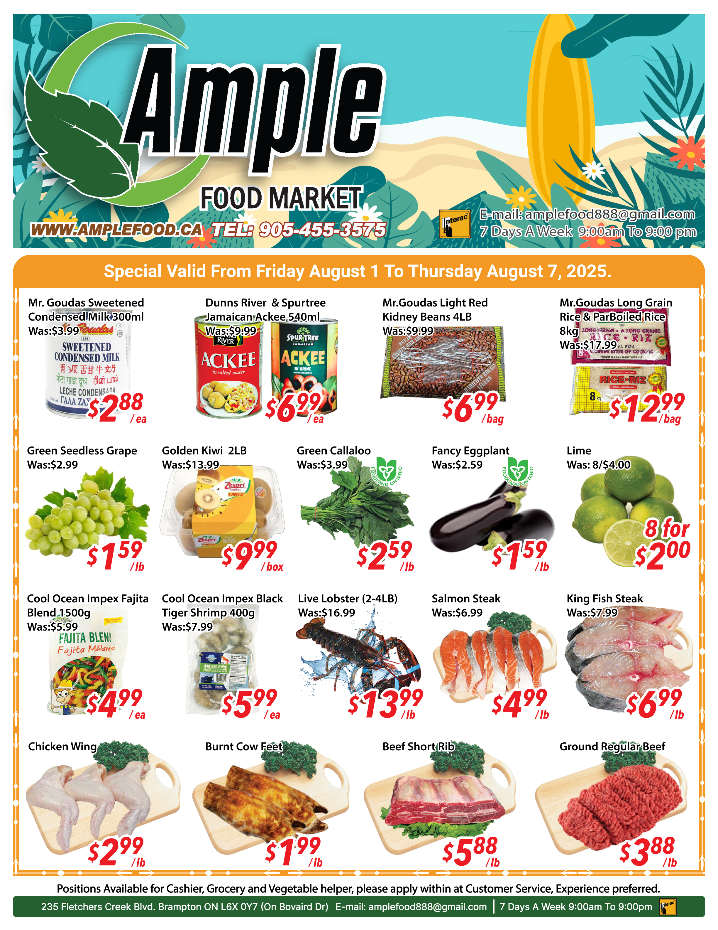 ample-supermarket - Ample Supermarket - Brampton flyer valid from 08-01 - 08-07