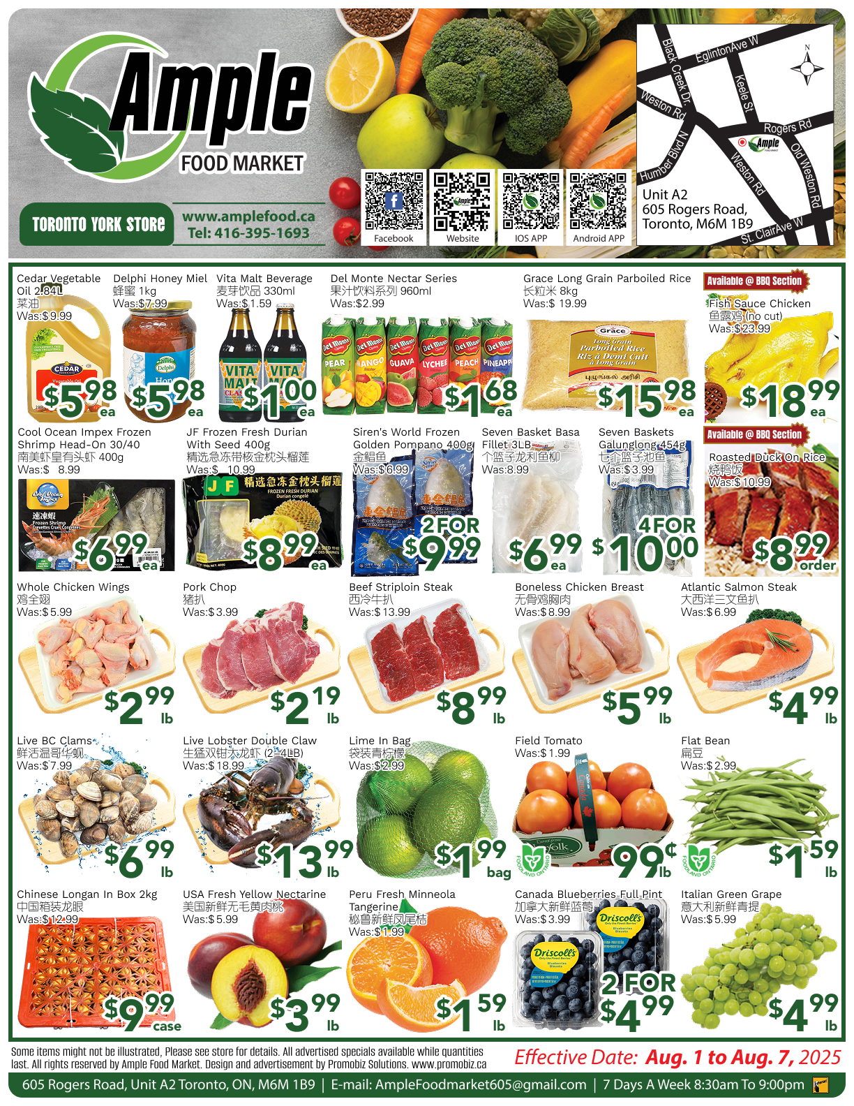 ample-supermarket - Ample Supermarket - Toronto York flyer valid from 08-01 - 08-07
