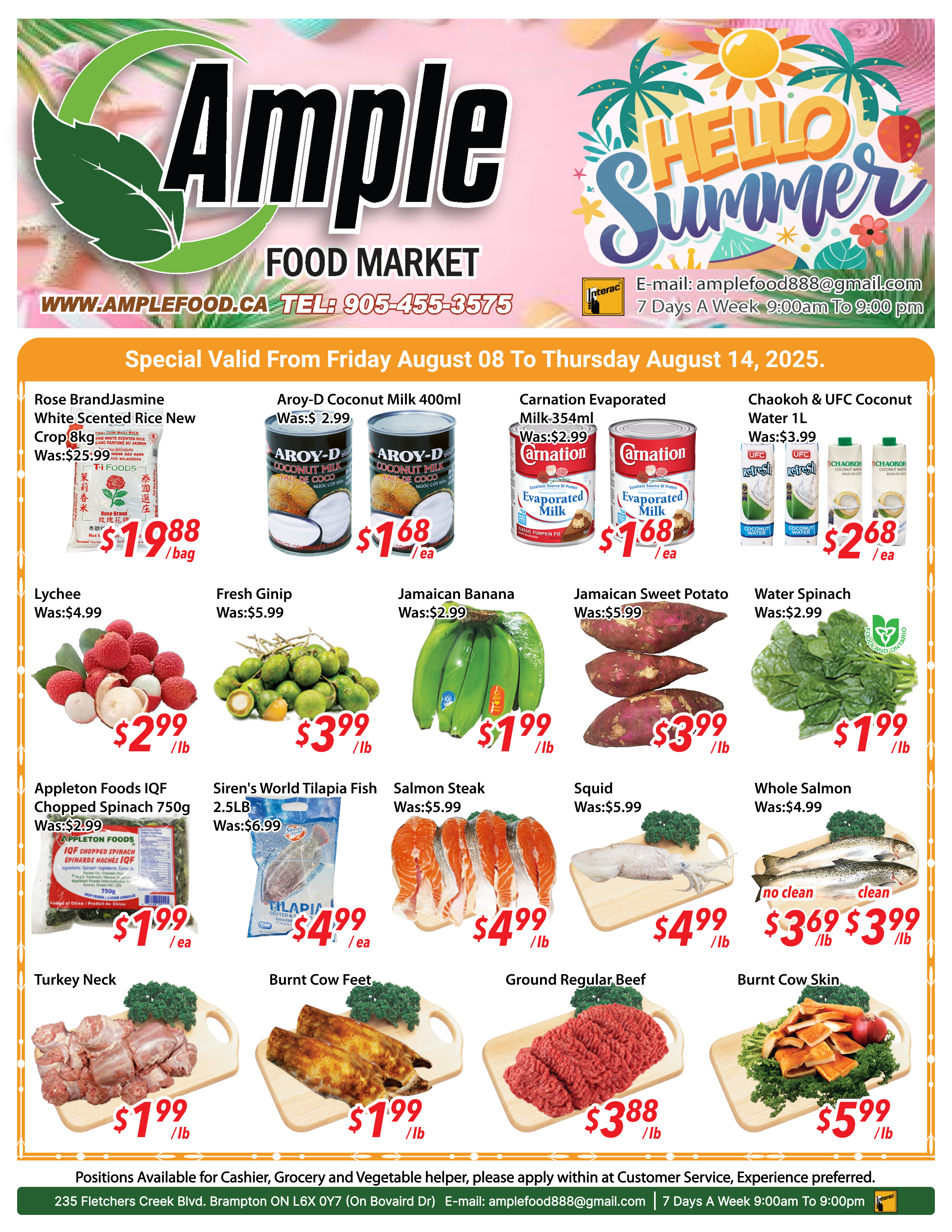 ample-supermarket - Ample Supermarket - Brampton flyer valid from 08-08 - 08-14