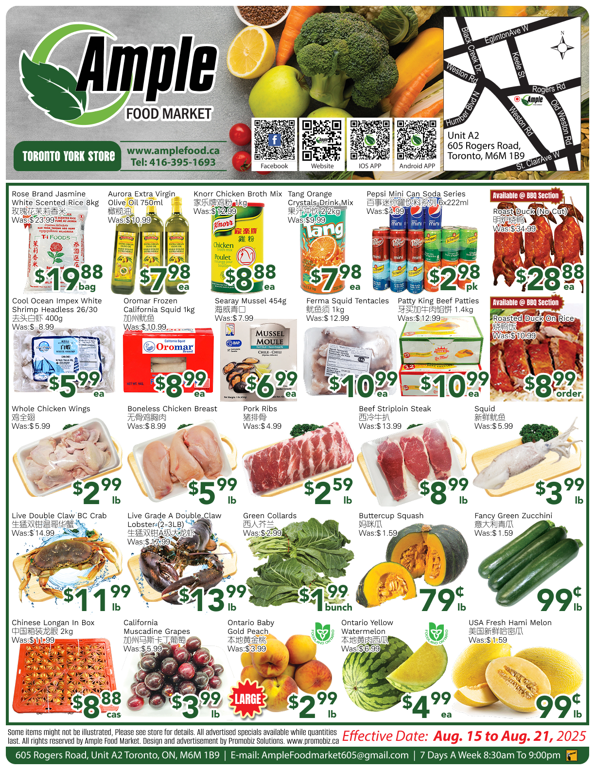 ample-supermarket - Ample Supermarket - Toronto York flyer valid from 08-15 - 08-21