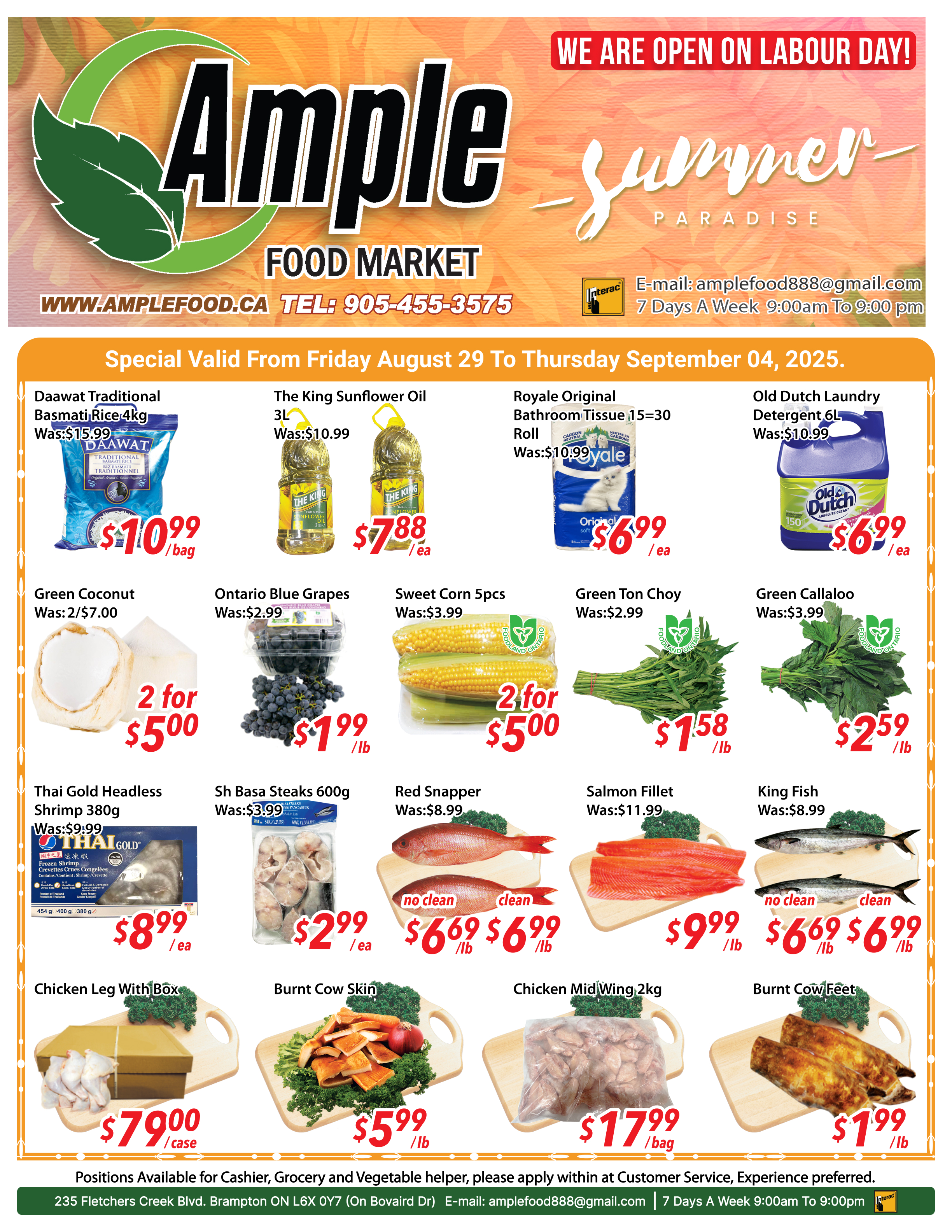 ample-supermarket - Ample Supermarket - Brampton flyer valid from 08-29 - 09-04