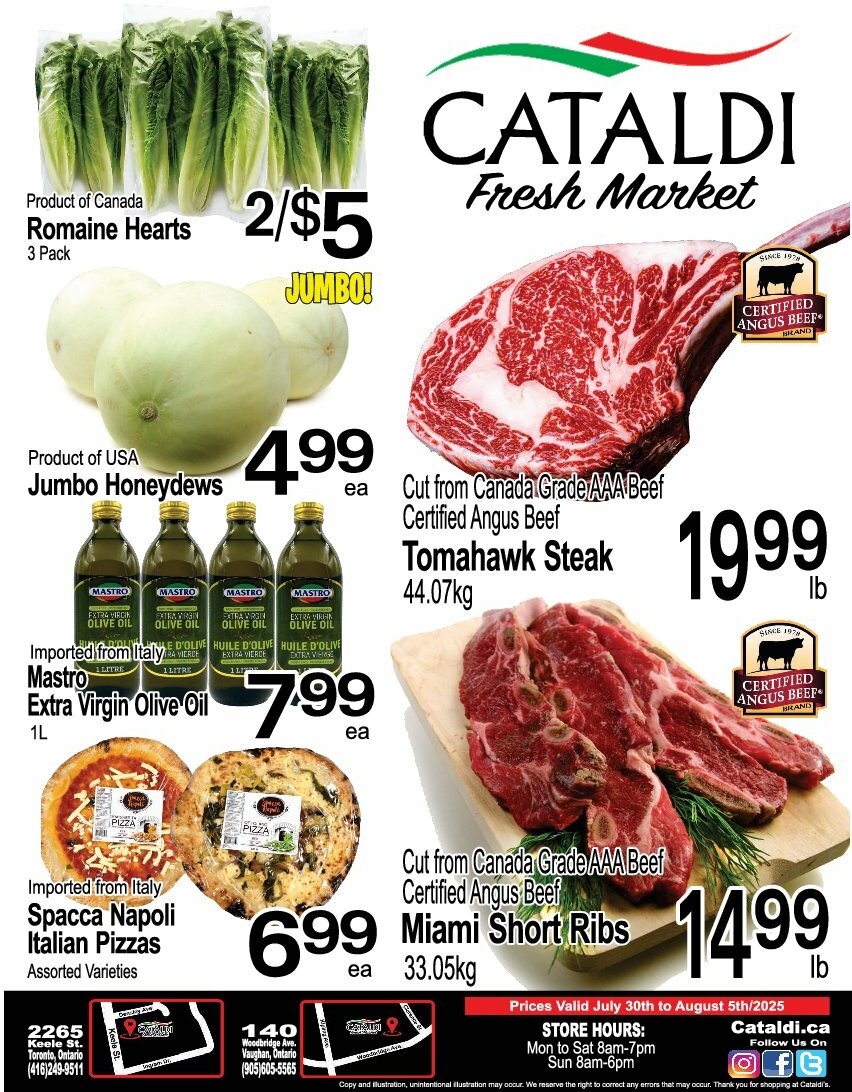 cataldi-fresh-market - Cataldi Fresh Market flyer valid from 07-30 - 08-05
