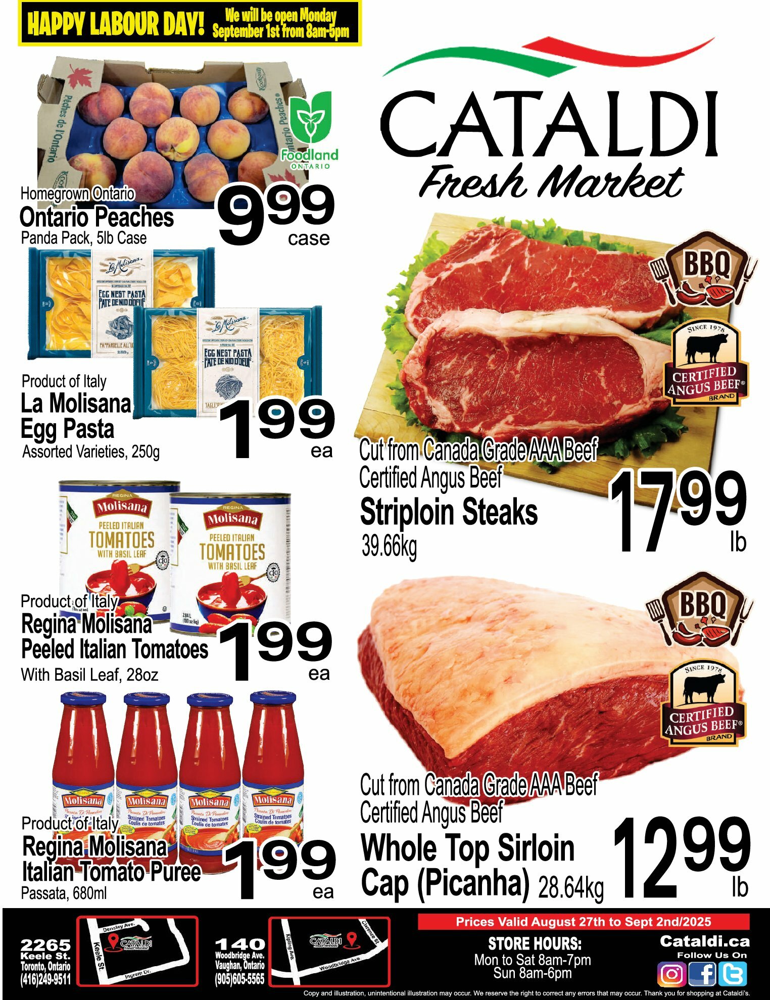 cataldi-fresh-market - Cataldi Fresh Market flyer valid from 08-27 - 09-02