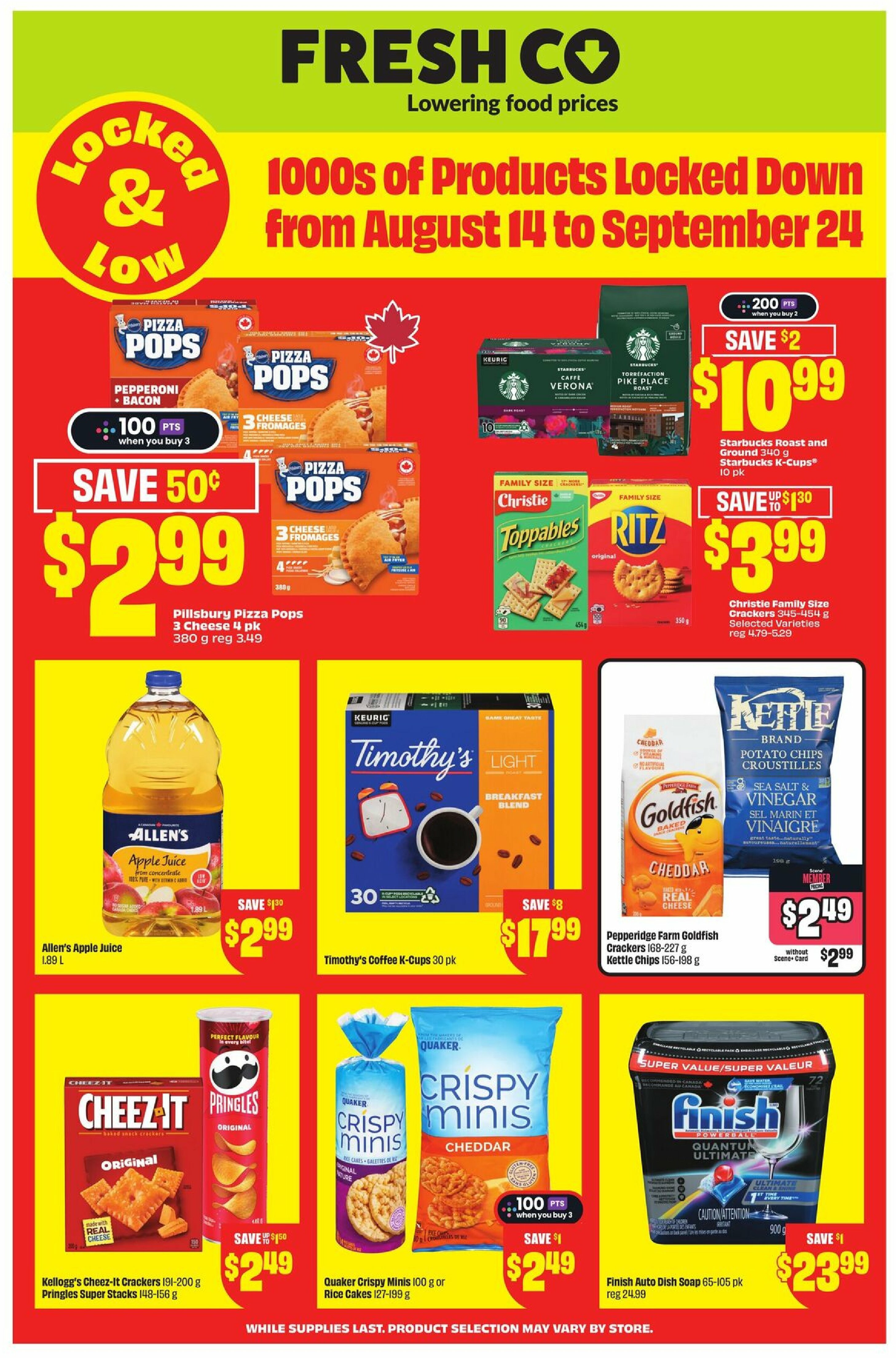 chalo-freshco - CHALO FreshCo - Grocery Locked And Low flyer valid from 08-14 - 09-24