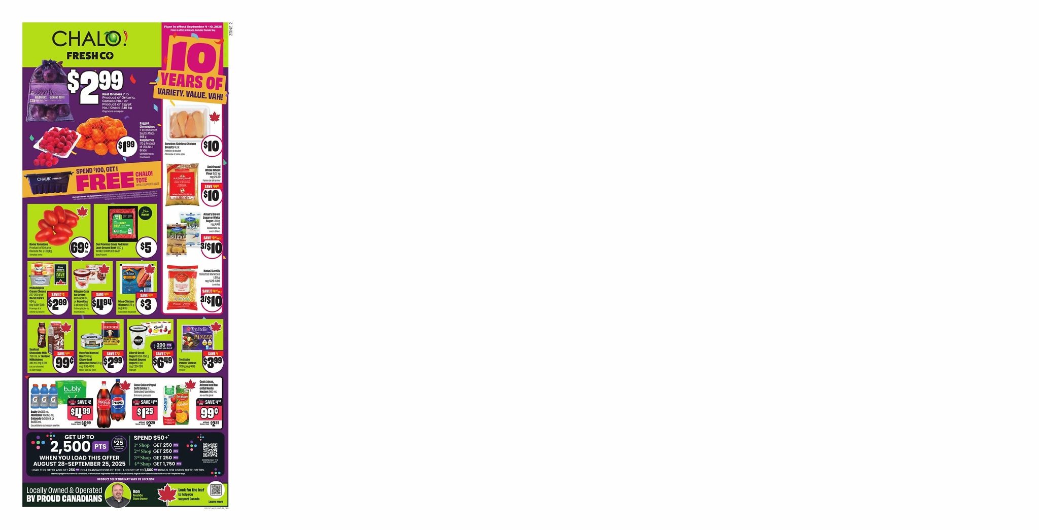 chalo-freshco - CHALO FreshCo flyer valid from 09-04 - 09-10 - page: 1