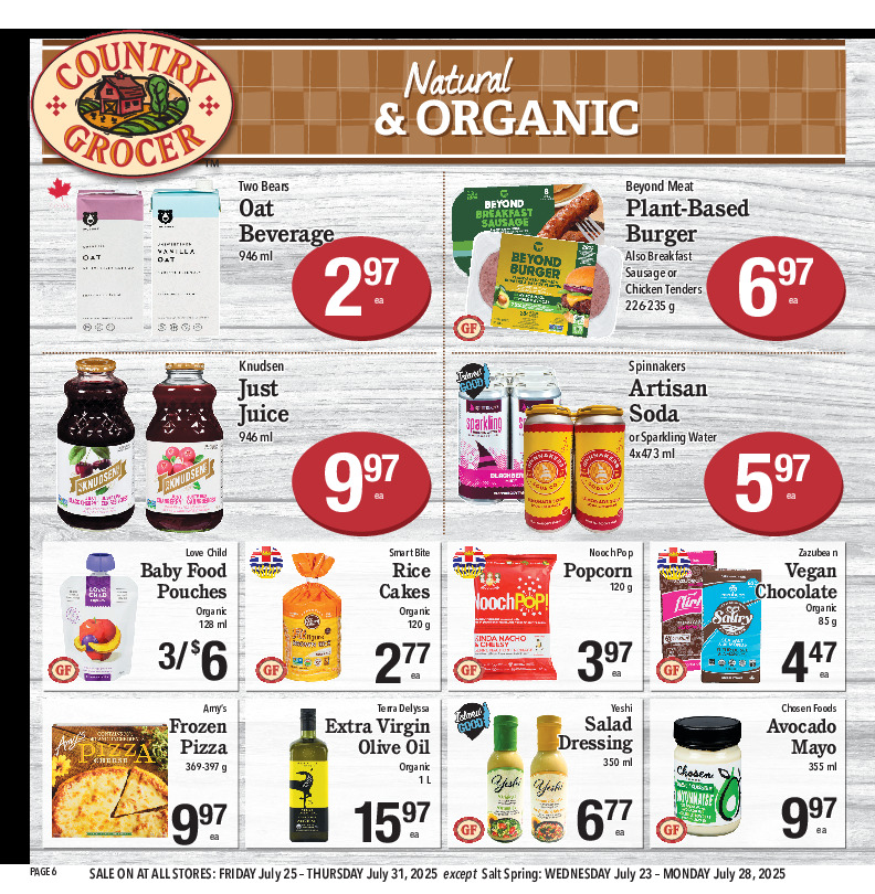 country-grocer - Country Grocer flyer valid from 07-25 - 07-31 - page: 6