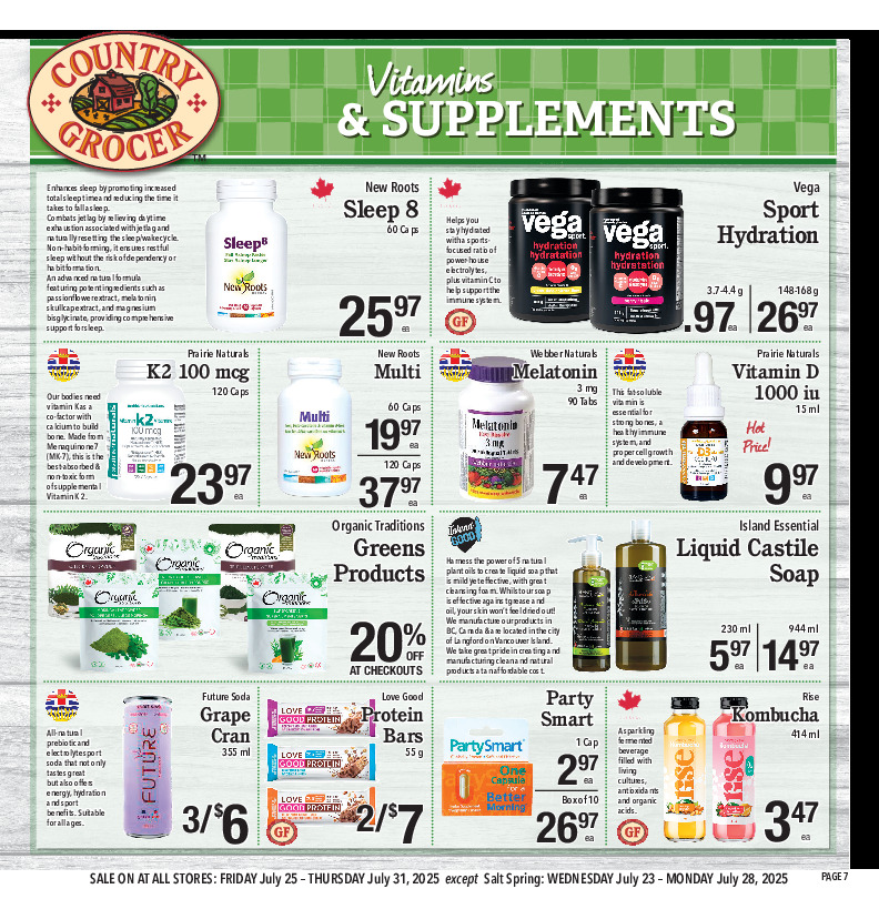 country-grocer - Country Grocer flyer valid from 07-25 - 07-31 - page: 7