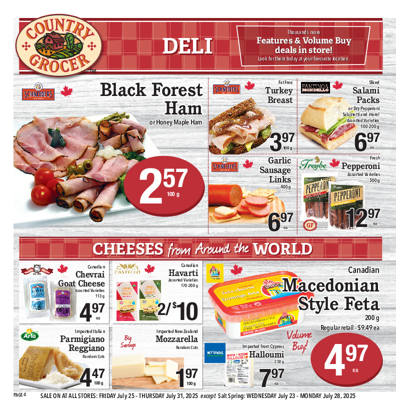 country-grocer - Country Grocer flyer valid from 07-25 - 07-31 - page: 4
