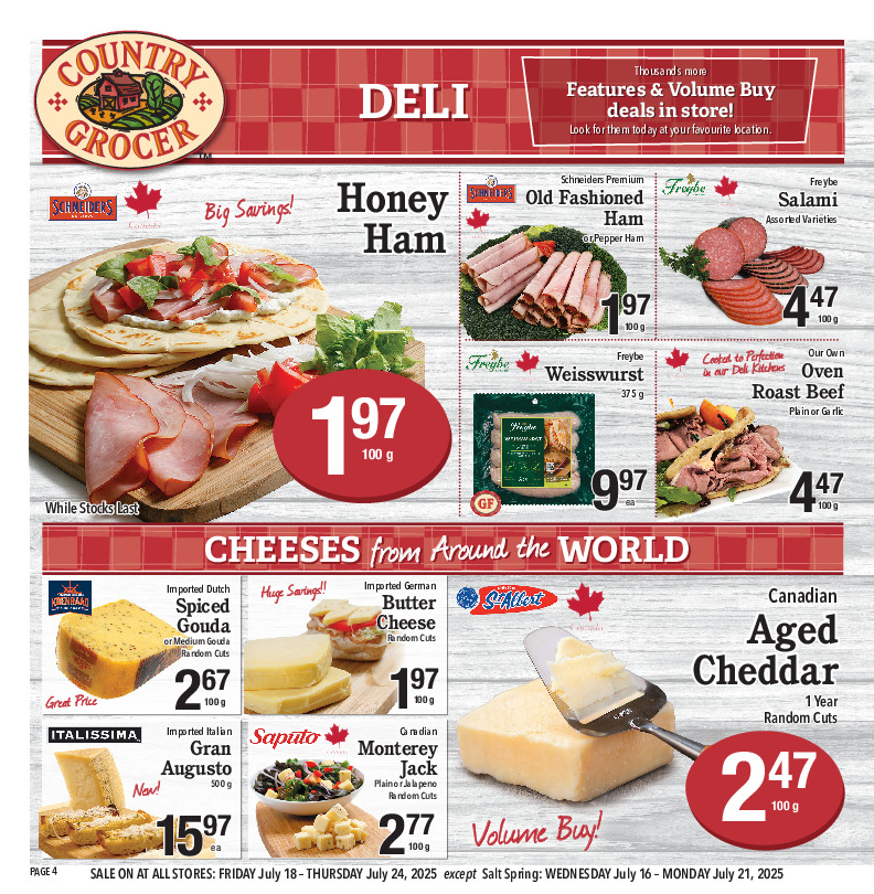 country-grocer - Country Grocer flyer valid from 07-18 - 07-24 - page: 4