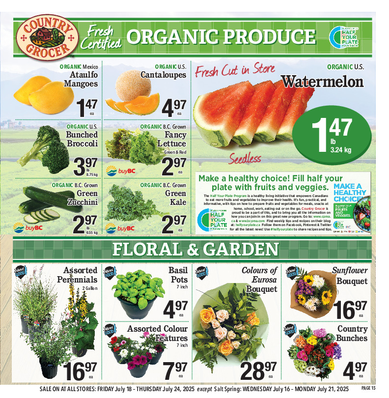 country-grocer - Country Grocer flyer valid from 07-18 - 07-24 - page: 15