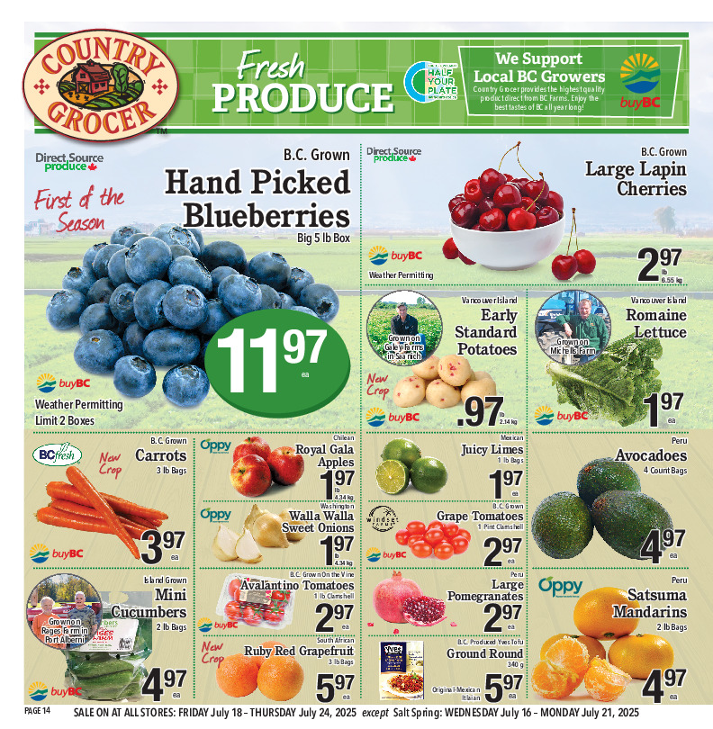 country-grocer - Country Grocer flyer valid from 07-18 - 07-24 - page: 14