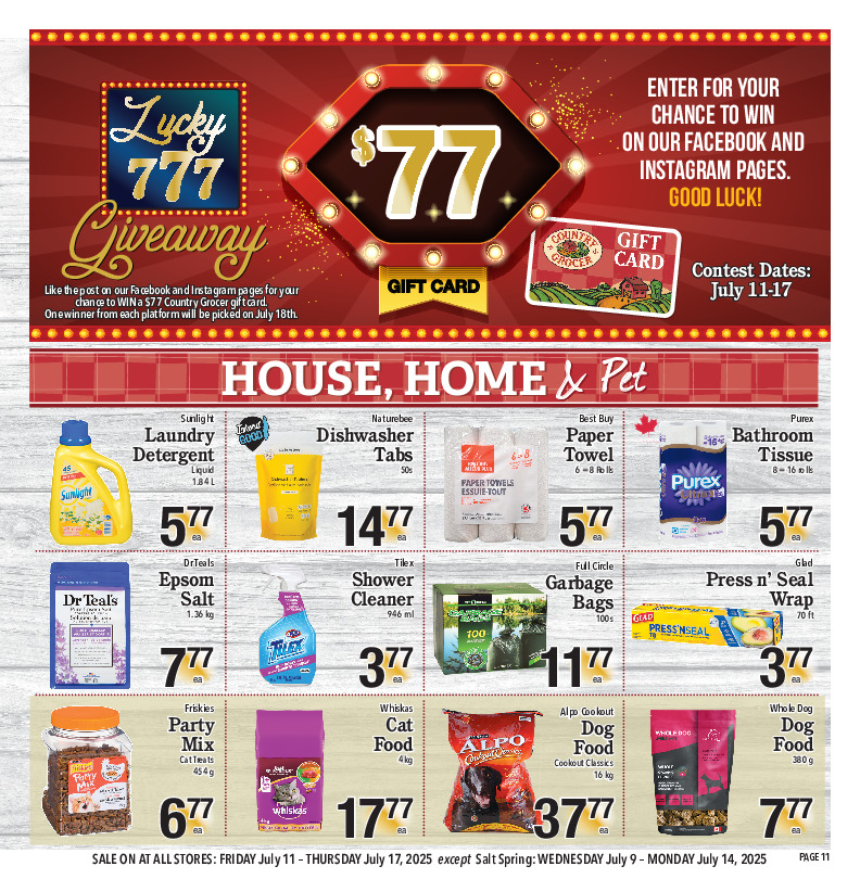 country-grocer - Country Grocer flyer valid from 07-11 - 07-17 - page: 11