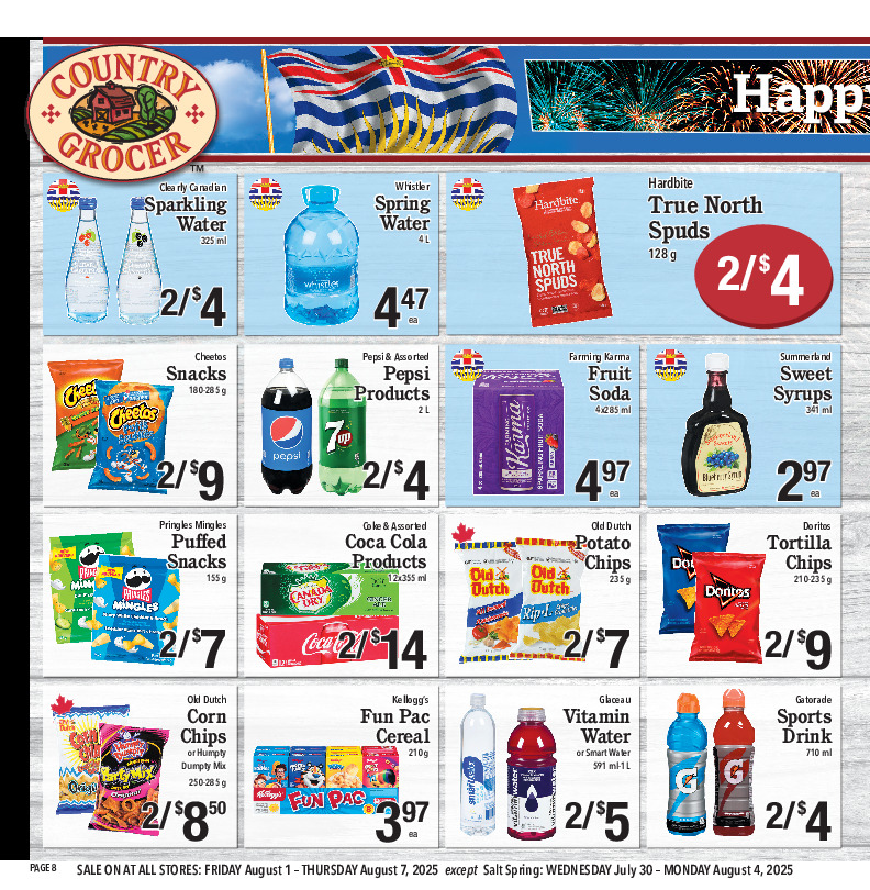 country-grocer - Country Grocer flyer valid from 08-01 - 08-07 - page: 8