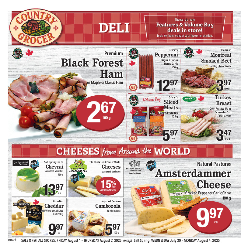 country-grocer - Country Grocer flyer valid from 08-01 - 08-07 - page: 4