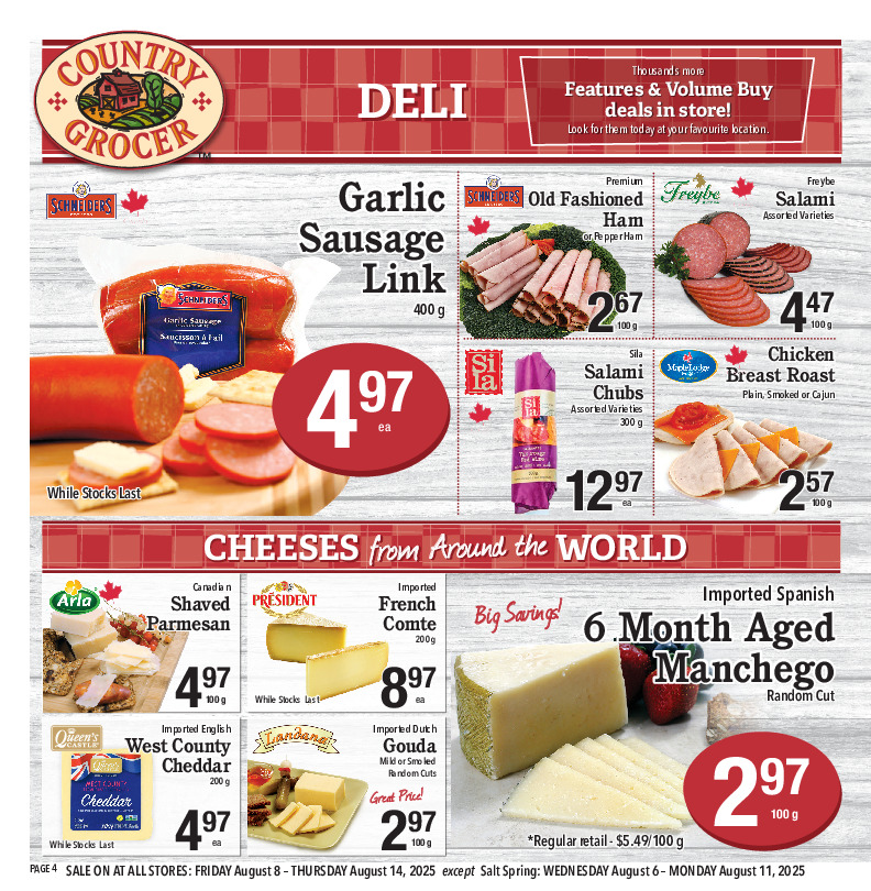 country-grocer - Country Grocer flyer valid from 08-08 - 08-14 - page: 4