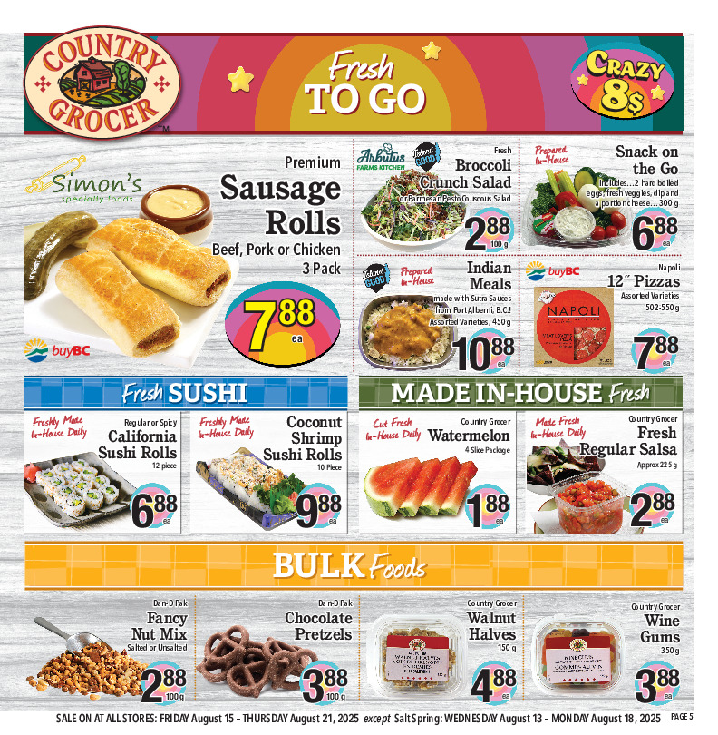 country-grocer - Country Grocer flyer valid from 08-15 - 08-21 - page: 5