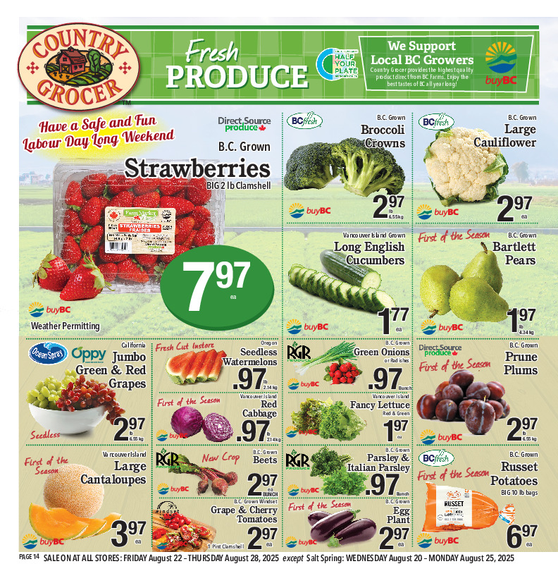 country-grocer - Country Grocer flyer valid from 08-22 - 08-28 - page: 14