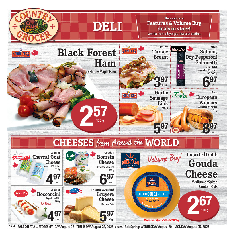 country-grocer - Country Grocer flyer valid from 08-22 - 08-28 - page: 4