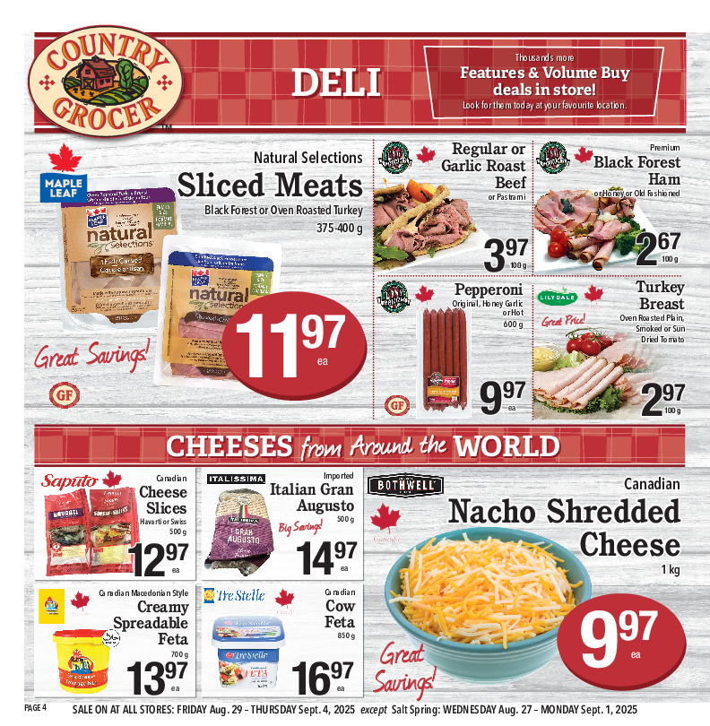 country-grocer - Country Grocer flyer valid from 08-29 - 09-04 - page: 4