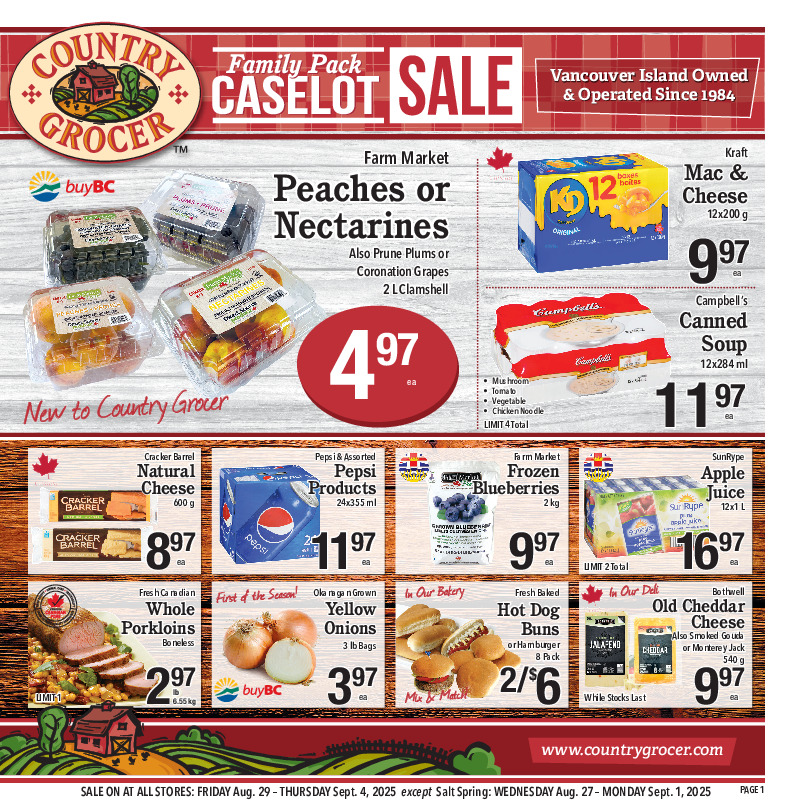 country-grocer - Country Grocer flyer valid from 08-29 - 09-04