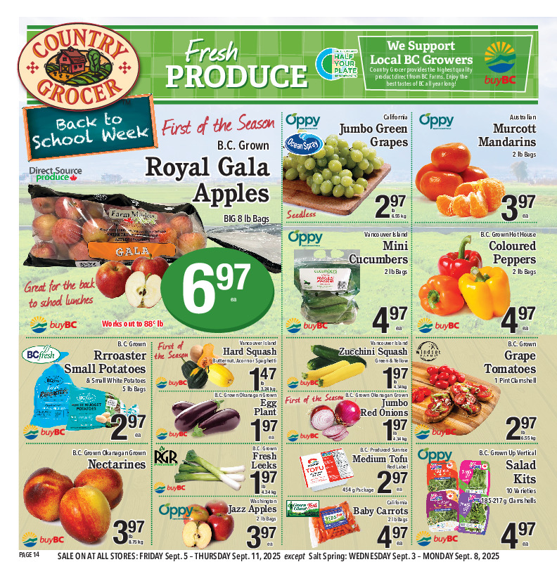 country-grocer - Country Grocer flyer valid from 09-05 - 09-11 - page: 14