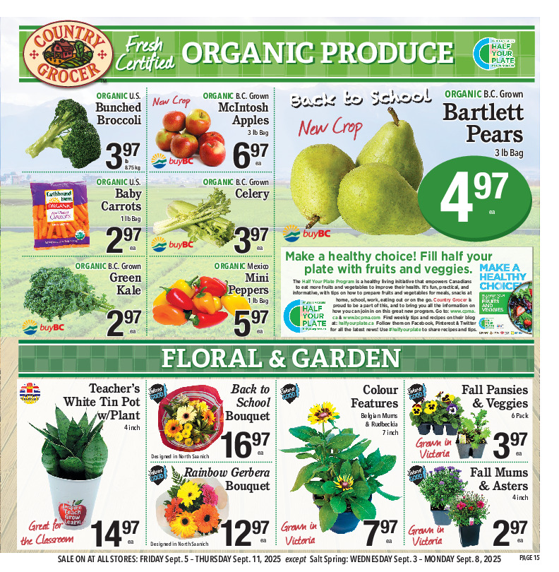 country-grocer - Country Grocer flyer valid from 09-05 - 09-11 - page: 15